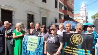 Jubilados de Cantv protestan en cuatro estados
