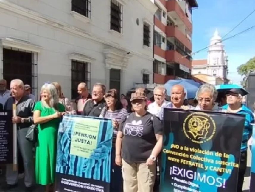 Jubilados de Cantv protestan en cuatro estados
