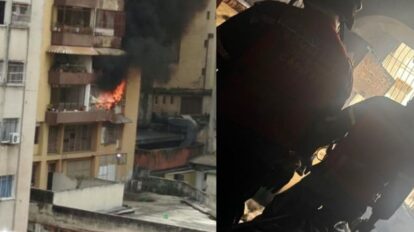 Bomberos sofocan incendio en apartamento de La Candelaria en Caracas