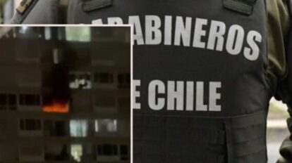 Venezolano prende fuego a expareja y huye por los balcones de 17 pisos en Chile