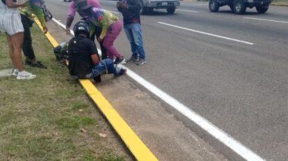 Reportan accidente de tránsito frente al Aeropuerto Manuel Carlos Piar