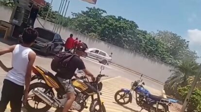 Se incendia vehículo en E/S “El Mangal”