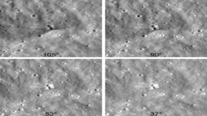 Nasa muestra cráter tras impacto de restos de una nave en la Luna