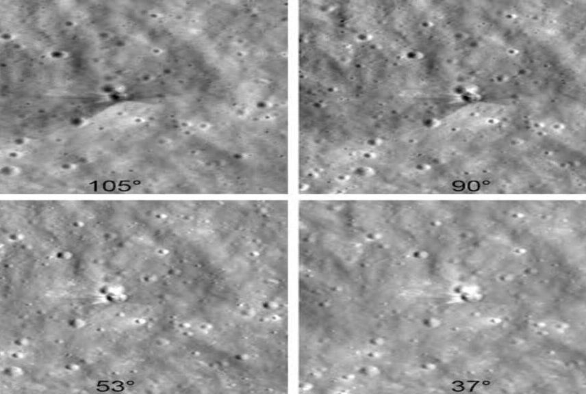 Nasa muestra cráter tras impacto de restos de una nave en la Luna