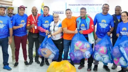 Entregan material deportivo para los Juegos Venezuela Renace 2026