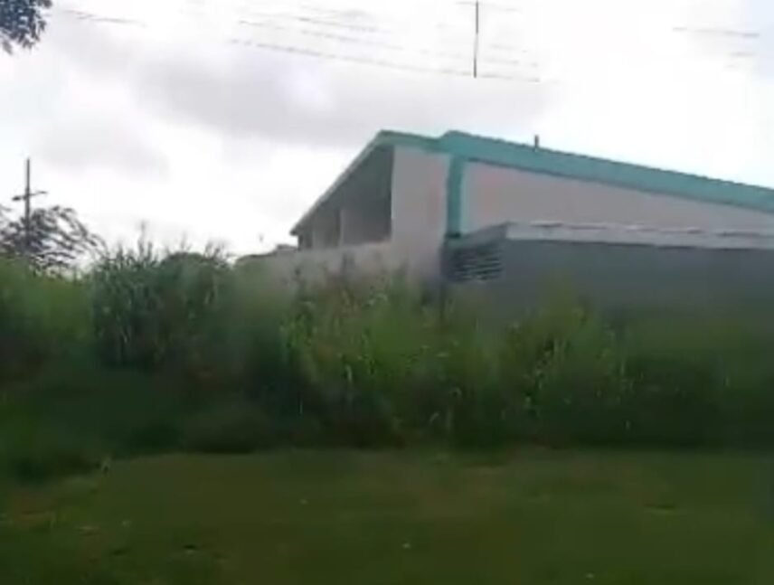 Esperan desmalezamiento de la EBN José Ángel Ruiz ante inicio de clases