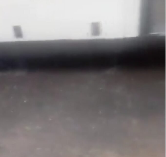 Cae granizo en La Pastora