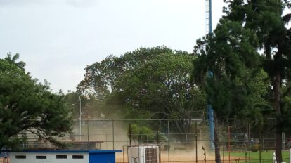Fuertes vientos se registraron este lunes en Guayana