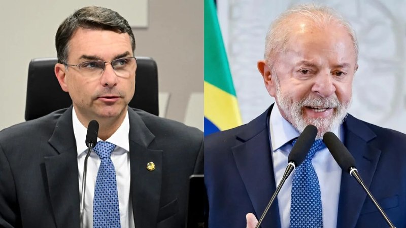 Flávio Bolsonaro desafió a Lula da Silva a debatir en TV