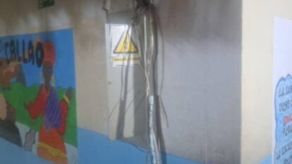 Sin electricidad y a punto del colapso antigua escuela Alta Vista Sur