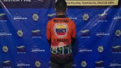 detenido solicitado en Ciudad Guayana