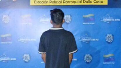 capturan a hombre en la 45