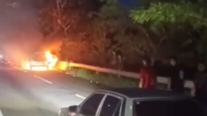 incendio vehiculo Leopoldo Sucre Figarella