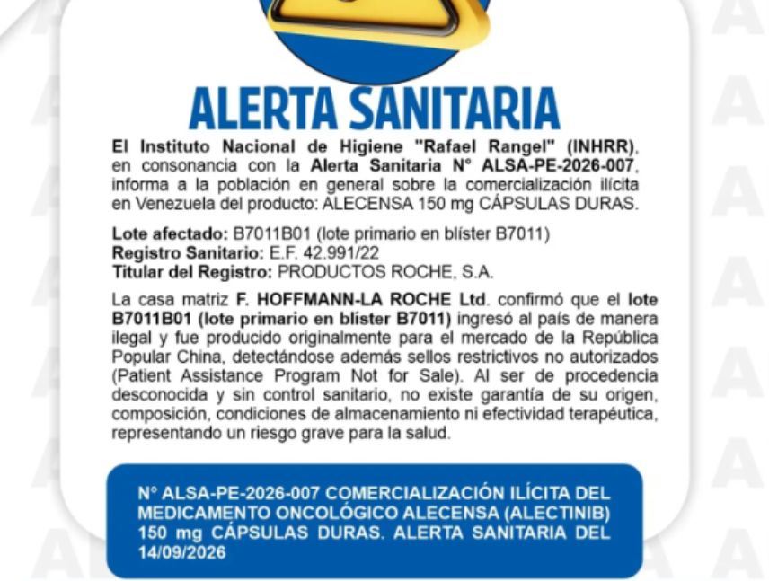 Alerta sanitaria medicamentos de la India