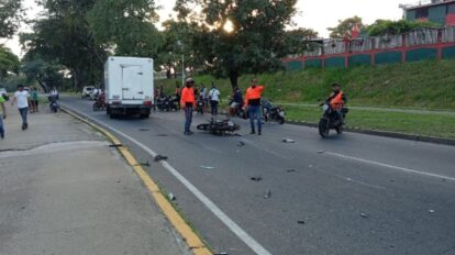 accidente transito motorizado el roble
