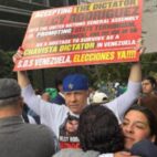 venezolanos protestaron en Nueva York