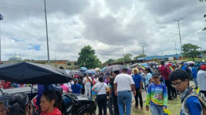 marcha en San Félix en apoyo a Delcy Rodríguez
