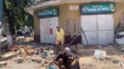 Comercios afectados por los sismos en La Guaira
