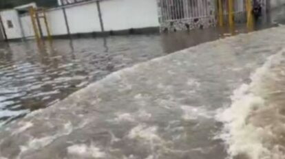 lluvias en Cagua anegaciones y árboles caídos
