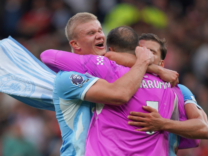 Polémico gol de Haaland da la victoria al City en el Derbi de Manchester