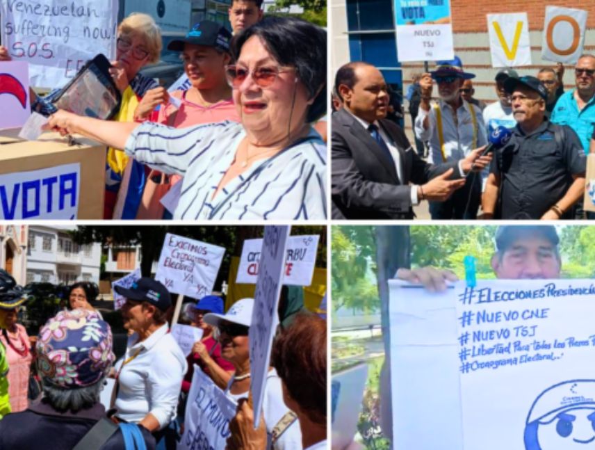Protestan en 10 estados exigiendo nuevo CNE