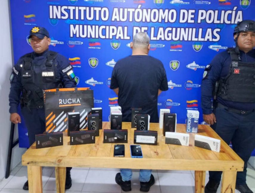 Capturado por hurtar 16 celulares de alta gama