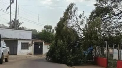 Vientos huracanados causaron destrozos en el sur de Bolívar