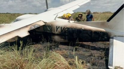 Avioneta se estrella en el aeropuerto de Ciudad Bolívar