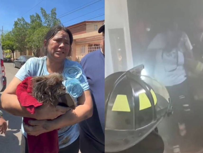 Rescatan a dos mujeres y su perro tras incendio en Zulia