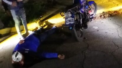 Motorizado grave tras accidente en Los Olivos