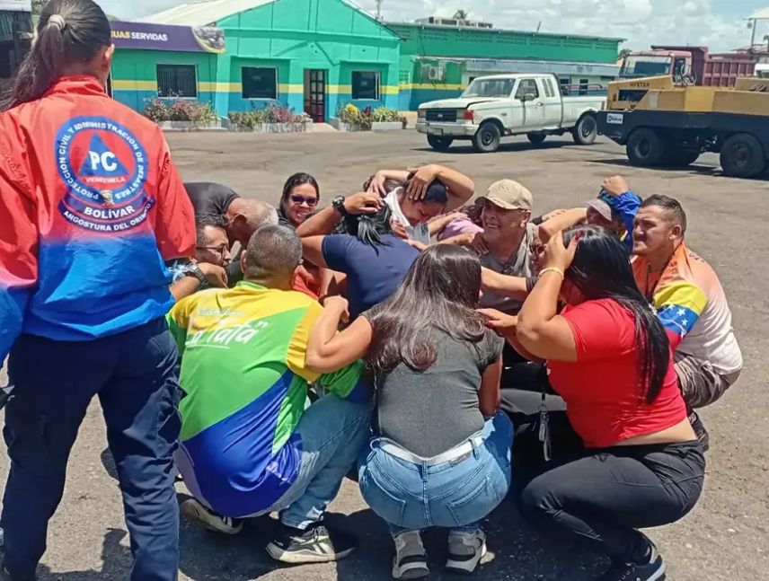PC realiza simulacro de evacuación en Angostura del Orinoco