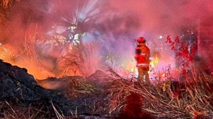 Bomberos de Roscio sofocan incendio en Pozo Hondo