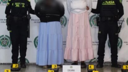 Incautan 11 kilos de droga a dos venezolanas en Bogotá