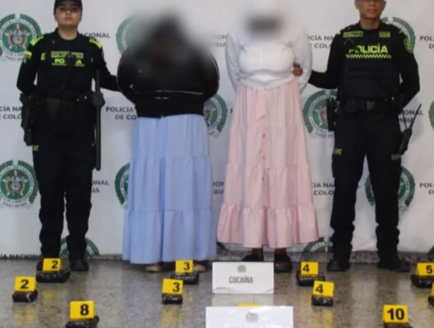 Incautan 11 kilos de droga a dos venezolanas en Bogotá