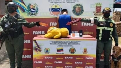 Detienen a sujeto con marihuana en un peluche en Upata