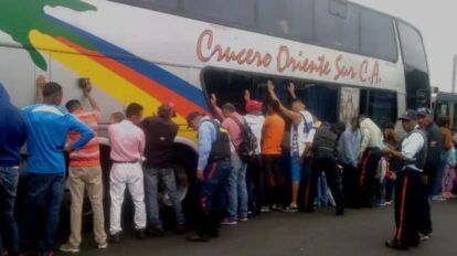 Asaltan autobús que cubría la ruta Caracas-Tucupita en Monagas