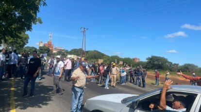 Protesta genera tranca vehicular en Alta Vista