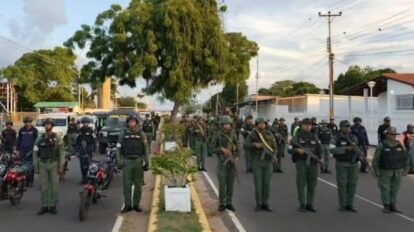 Despliegan operativo de seguridad en Caicara del Orinoco