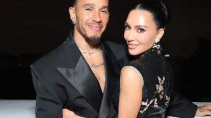 Kim Kardashian y Lewis Hamilton acaparan miradas