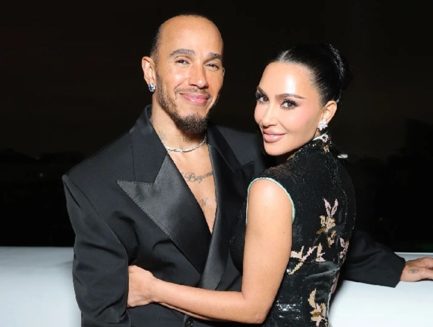Kim Kardashian y Lewis Hamilton acaparan miradas
