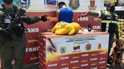 Fanb detiene a sujeto con marihuana oculta en oso de peluche