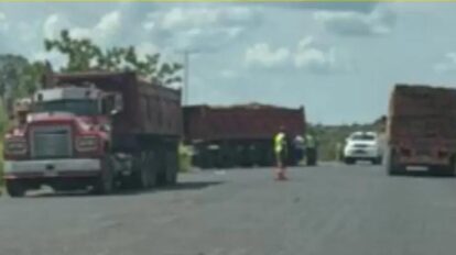 Aparatoso accidente de tránsito en la vía a El Amparo