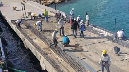 Avanza rehabilitación del Muelle Internacional de Pampatar
