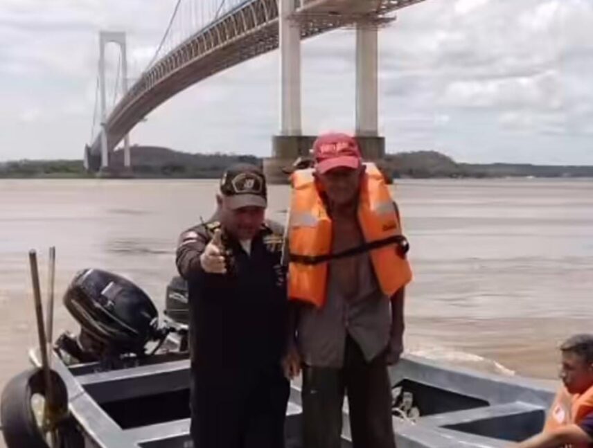 Fanb rescata curiara que estaba a la deriva cerca del Puente Angostura