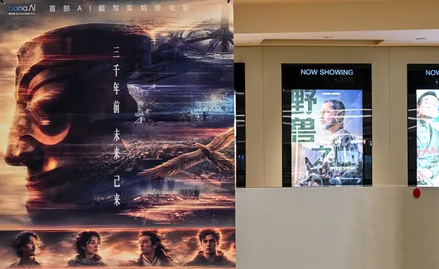China exhibe en cines primer largometraje generado íntegramente con IA