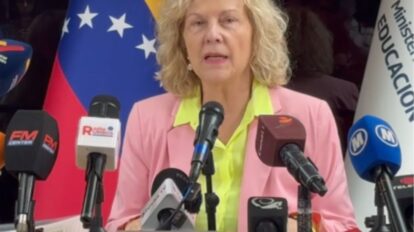 Ana María Sanjuán durante el anuncio sobre el debate de la nueva Ley de Universidades