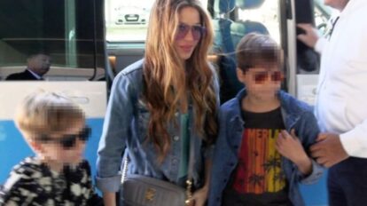 Shakira y Gerard Piqué durante el proceso judicial por el régimen de visitas de sus hijos