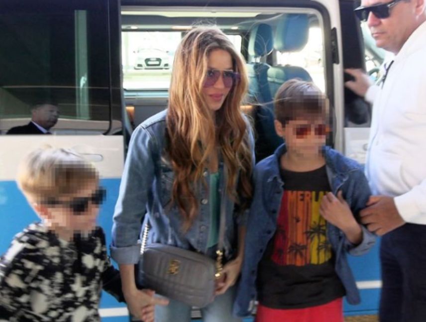Shakira y Gerard Piqué durante el proceso judicial por el régimen de visitas de sus hijos