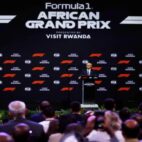 Monoplazas de Fórmula 1 en una carrera, categoría que celebrará el Gran Premio de Ruanda