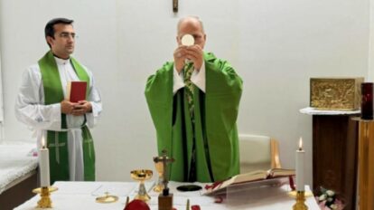 Papa León XIV durante su hospitalización en el Hospital Gemelli de Roma.